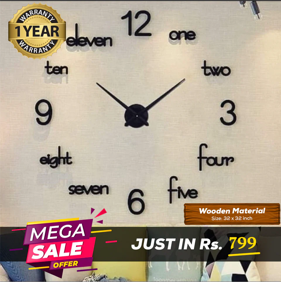 Summer Biggest Sale Buy 1 DIY Clock Get Free Hexagons Mirrors