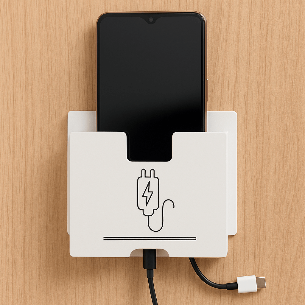 Wall Mount Acrylic Mobile Phone charger Holder