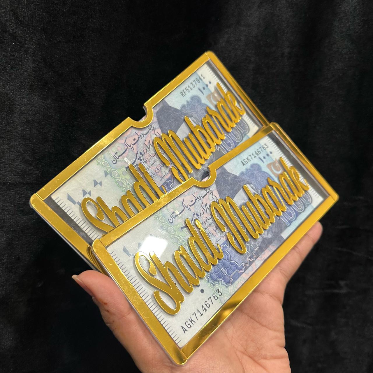 Acrylic Wedding Gift Envelope – Elegant Greeting & Money Holder for Special Occasions