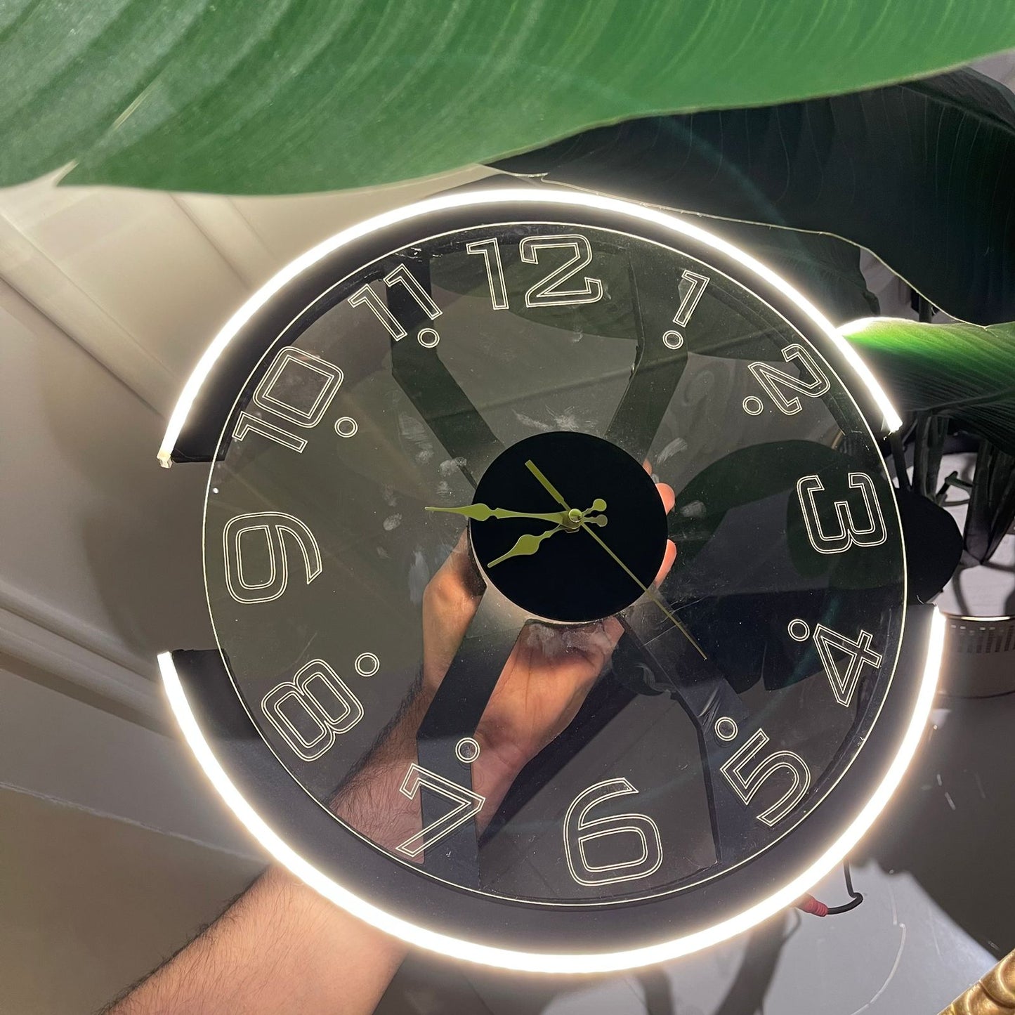 Modern Style Neon X Clock Ambient Light- Azadi sale offer