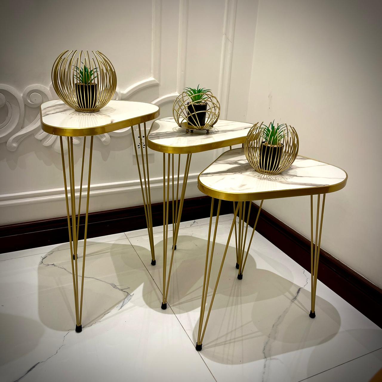 Modern Coffee Table – Nesting End Table & Side Table Set for Stylish Living